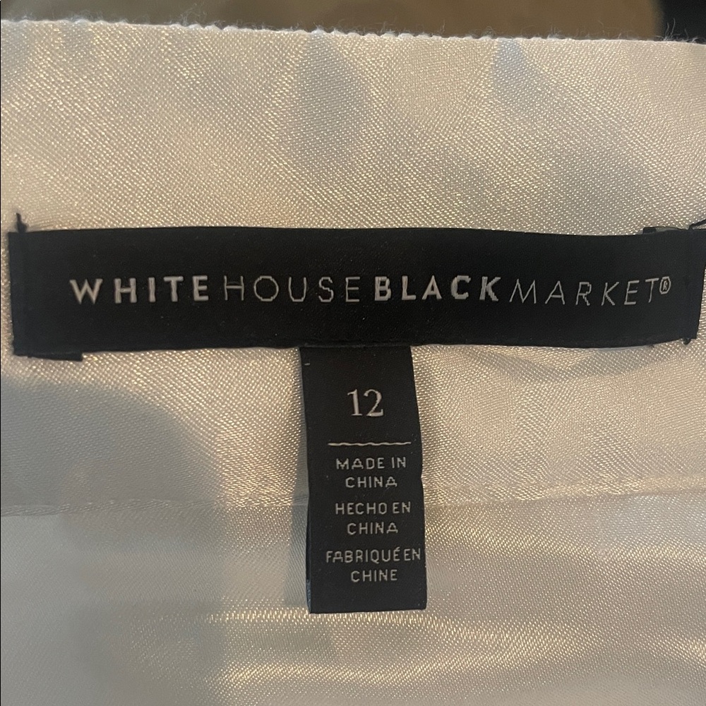 White House Black Market White Floral Midi Skirt - Picture 7 of 7